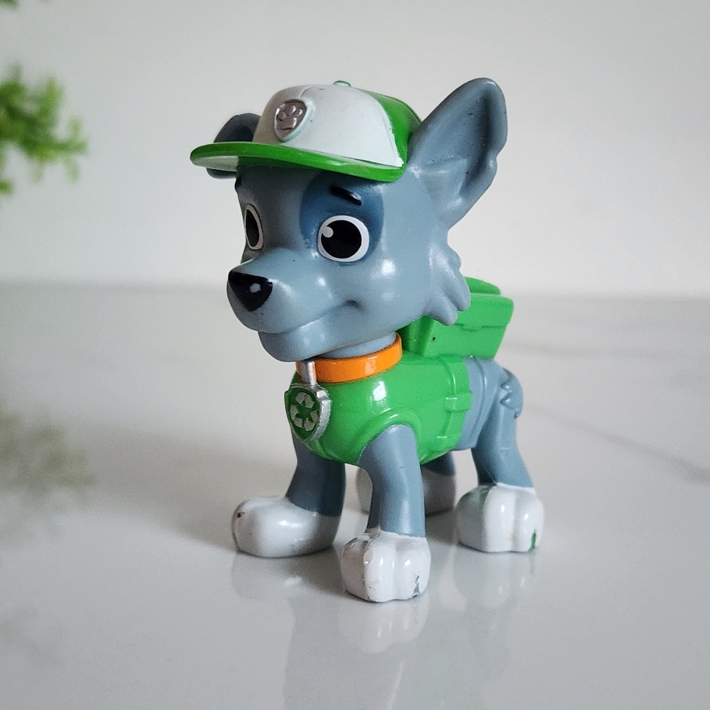 PAW Patrol Rocky 2.5" Figure Dog Replacement Spin Master Green Pup Toy SML 💚